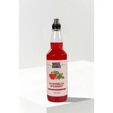 Magic Drinks Watermelon Spearmint, Karpuz, Nane, Misket Limonu, Yeşil Çay Aromalı Konsantre Içecek 700 ml | Glikoz Şurubu ve Yapay Tatlandırıcı Içermez
