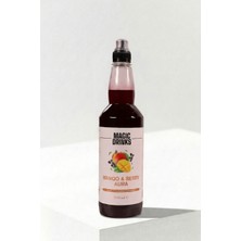 Magic Drinks Mango&berry Aura Mango, Frenk Üzümü, Greyfurt, Yeşil Çay Aromalı Konsantre Içecek 700 ml | Glikoz Şurubu ve Yapay Tatlandırıcı Içermez
