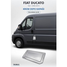Trobus Fiat Ducato 2006-2013 Uyumlu Krom Depo Kapağı Paslanmaz Çelik