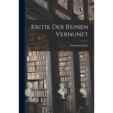 Step Kitap Kritik Der Reinen Vernunft