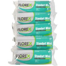 Florex Standart Mini Beyaz Çöp Torbası 44x45 cm 5 Rulo