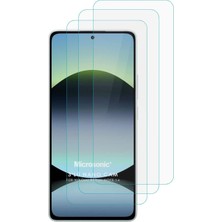 Universal Xiaomi Redmi Note 14 4g Screen Protector Nano Glass Cam Ekran Koruyucu (3`lü Paket) [redmi Note 14 4g ile Uyumlu Ekran Koruyucu - Şeffaf]