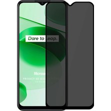 Universal Realme C35 Privacy 5d Gizlilik Filtreli Cam Ekran Koruyucu Siyah [realme C35 ile Uyumlu Ekran Koruyucu]