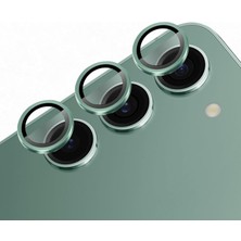 Universal [3 Adet] Galaxy S23/S23 Plus Için Kamera Lens Koruyucu, Alüminyum 9h Temperli Cam Lens Kamera Koruyucu Samsung Galaxy S23, S23 Plus Uyumlu Kamera Koruyucu (Yeşil)