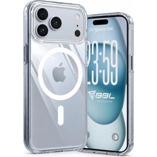 Universal iPhone 17 Pro / 18 Pro Için Kılıf Magsafe Ile Uyumlu Şeffaf Sert Kristal Mika Sararmaz Telefon Kılıfı