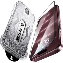 Universal iPhone 17 Pro Max/18 Pro Max ile Uyumlu Hizalama Aparatlı Takılırken Camın Altında Kesinlikle Toz Bırakmayan Darbelere Karşı Ekstra Güçlü Ekran Koruyucu (Kolay Kurulum, 17 Pro Max-18 Pro Max)