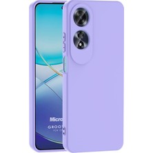 Universal Oppo A60 Kılıf Groovy Soft Lila [A60 ile Uyumlu Kılıf - Lila]