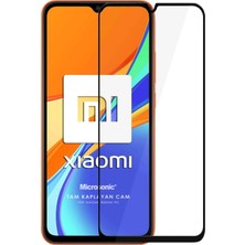 Universal Xiaomi Redmi 10A Tam Kaplayan Temperli Cam Ekran Koruyucu Siyah [redmi 10A ile Uyumlu Ekran Koruyucu]