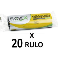 Florex Endüstriyel Çöp Torbası Battal Boy 72 x 95 cm 20 Rulo 200 Adet