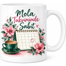 Ny Joy Mola Takvimimde Sabit Tasarımlı Porselen Kupa - Model 576