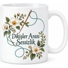 Ny Joy Dikişler Arası Sessizlik Tasarımlı Porselen Kupa - Model 583
