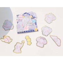 Universal Sevimli Fil Temalı 24 Adet Sticker Seti • Bullet Journal