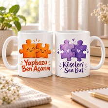 Ulu Pazarlama Yapboz Molası 2'li Porselen Kupa Seti - Model 590