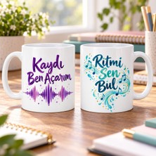 Ulu Pazarlama Ortak Ritim 2'li Porselen Kupa Seti - Model 598