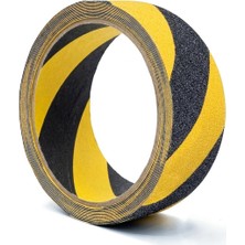 Universal Kendinden Yapışkanlı Sarı Siyah Kaydırmaz Bant (50 mm x 15 Metre) - Merdiven ve Zemin Için Ikaz Çizgili Yüksek Tutuculuklu Anti Slip Güvenlik Bandı