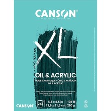 Universal Xl Serisi Yağlı ve Akrilik Kağıt, Katlanır Not Defteri, 14 x 21,5 Cm, 24 Yaprak, 136 LB/290 Gsm, Yetişkinler ve Öğrenciler Için Sanatçı Kağıdı