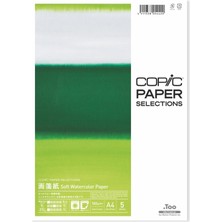 Universal Copic A4 100 Gram Watercolor Paper 5 Sayfa Renkli