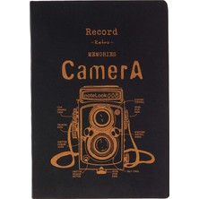 Universal Scrikss Tekstil Kapak Çizgili Defter B5 Sarı