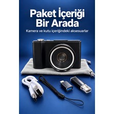 Vavis 3 Inç Ekranlı Vlog Kamerası Type C Şarjlı Dijital Fotoğraf Makinesi