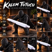 Durino Diz Çöken Şövalye Kalem Tutucu – 3D Baskı Masaüstü Dekoru