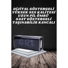 Vavis Bluetooth Hoparlör Speaker Saat Göstergeli Uzun Pil Ömrü Taşınabilir