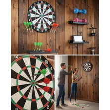 Vavis 15 Inç Şık Tasarım Dart Tahtası Metal Uçlu 4 Ok Seti UCZZZ15İNÇDART-2