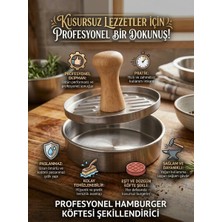 Lorend Hamburger Köftesi Presi Metal Kıyma Burger Press Şekillendirici Kalıp Köfte Yapma Aparatı