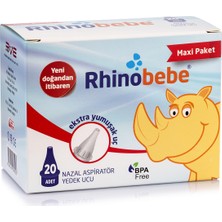 Rhinobebe Maxi Yedek Uç Nazal Burun Aspiratörü için Yumuşak ve Ergonomik Tasarım