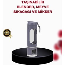 Fantastik Store 450 ml Taşınabilir Blender – Tip-C Şarjlı 12 Bıçaklı Meyve Sıkacağı