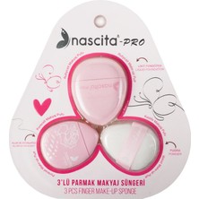 Nascita Pro 3’lü Parmak Makyaj Sünger Seti Pembe