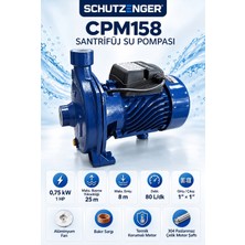 SCHUTZENGER Santrifüj Su Pompası 1 Hp Su Motoru 120L/DK 1 Inç Bakır Sargı LY523