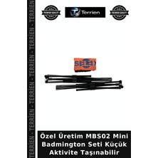 Terrien Özel Üretim MBS02 Mini Badmington Seti Küçük Aktivite Taşınabilir