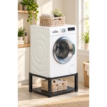 TOLIAHOME Metal Çamaşır Makinesi Yükseltici Modern Tasarım 63 cm Genişlikte Tek Parça Raf
