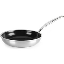 GreenPan Premiere 28 cm Kızartma Tavası Seramik Yüzey PFAS İçermez  Gümüş Renk 3 Katmanlı Paslanmaz Çelik