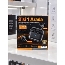 sbodurhome 2’si 1 Arada Kablosuz Bluetooth Kulaklık 4 Kulaklıklı Klipsli ve Kulak Içi Tasarım Hi Fi Ses