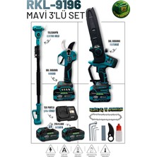 Retools Mavi 3'lü Set (Makas – Testere – Uzatma Kol)