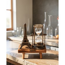 Dekoratif Kum Saati Ahşap 15X20 cm Uczzkumsaateyfelkulesi-2