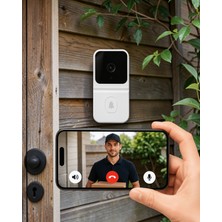 Mariposa Secret Wi-Fi Görüntülü Kapı Zili Hd Kamera Gece Görüşü UCZZUCZZM8KAPIZİLİBEYAZ-4-1
