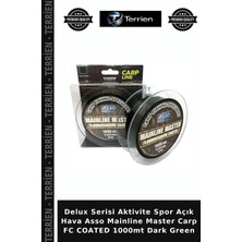 Terrien Delux Serisi Aktivite Spor Açık Hava Asso Mainline Master Carp Fc Coated 1000MT Dark Green