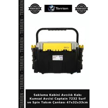 Terrien Saklama Kabini Avcılık Kabı Kumsal Avcisi Captain 7232 Surf ve Spin Takım Çantası 47X32X33CM