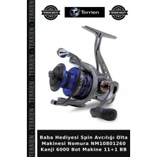 Terrien Baba Hediyesi Spin Avcılığı Olta Makinesi Nomura NM10801260 Kanji 6000 Bot Makine 11+1 Bb