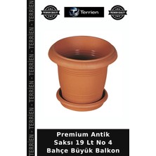 Terrien Premium Antik Saksı 19 Lt No 4 Bahçe Büyük Balkon