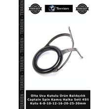 Terrien Olta Ucu Kutulu Ürün Balıkçılık Captain Spin Kamış Halka Seti 45LI Kutu 6-8-10-12-16-20-25-30MM