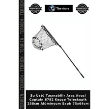 Terrien Su Üstü Taşınabilir Araç Avuci Captain 6792 Kepçe Teleskopik 258CM Alüminyum Saplı 75X64CM