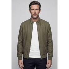 Bisse Haki Modern Fit Keten  Mont MNT25Y25002_D49
