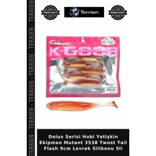 Terrien Delux Serisi Hobi Yetişkin Ekipman Mutant 3538 Twost Tail Flash 9cm Levrek Silikonu 5li