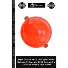 Terrien Özel Üretim Olta Ucu Şamandıra Balıkçılık Captain 4438 Şamandra Yuvarlak Renkli Top 40MM