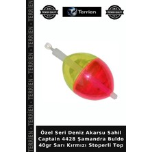 Terrien Özel Seri Deniz Akarsu Sahil Captain 4428 Şamandra Buldo 40GR Sarı Kırmızı Stoperli Top