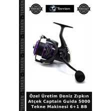 Terrien Özel Üretim Deniz Zıpkın Atçek Captain Guida 5000 Tekne Makinesi 6+1 Bb