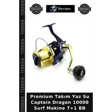 Terrien Premium Takım Yaz Su Captain Dragon 10000 Surf Makine 7+1 Bb
